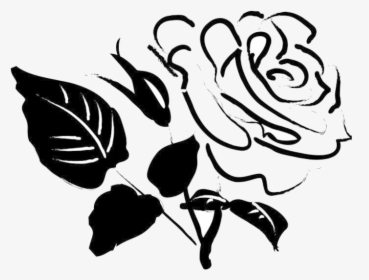Rose Blossom Sketch Church Clipart Transparent Png - Rose Clip Art, Png Download, Free Download