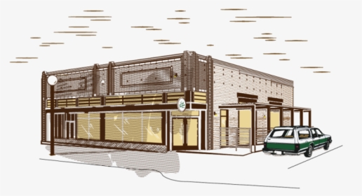 Tennyson Building Sketch - Architecture, HD Png Download, Free Download