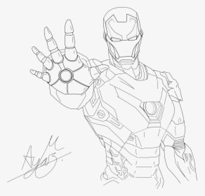 Transparent Iron Man Comic Png - Hand Iron Man Drawings, Png Download, Free Download