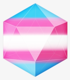 So, Here Are Some Pride Flag D20"s They"re Transparent - Triangle, HD Png Download, Free Download