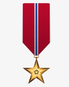 Medal Clipart Red - Bronze Star Medal Clip Art, HD Png Download, Free Download