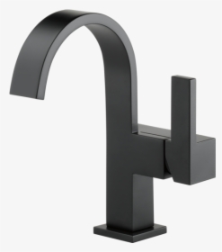 Matte Black Single Hole Bathroom Faucet, HD Png Download, Free Download
