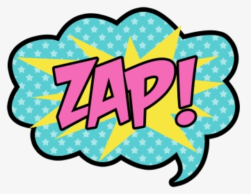 Zap Png - Zap - " - Pink Superhero Clipart, Transparent Png, Free Download