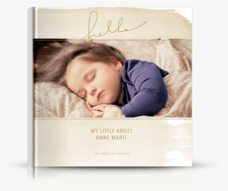Front Photo Book Cover Designed For Newborn, Baby And - Baby Photo Book Design, HD Png Download, Free Download