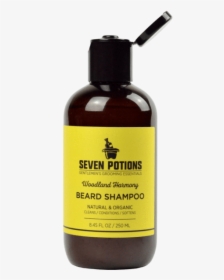 Seven Potions Beard Wash Open Bottle - Open Shampoo Bottle, HD Png Download, Free Download