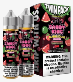 Candy King Bubblegum Strawberry Watermelon 2x 60ml - Strawberry Watermelon Bubblegum By Candy King Twin, HD Png Download, Free Download