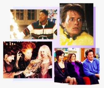 The Fresh Prince Of Belair Back To The Future Friends - Collage, HD Png Download, Free Download