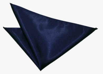 Navy Blue Satin Handkerchief - Plain Dark Blue Handkerchief, HD Png Download, Free Download