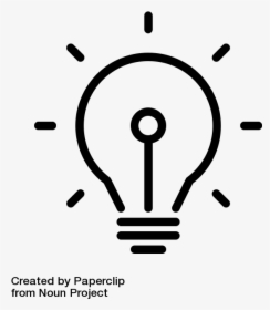 Lighbulb Graphic, Created By Paperclip From Noun Project - Circle, HD Png Download, Free Download
