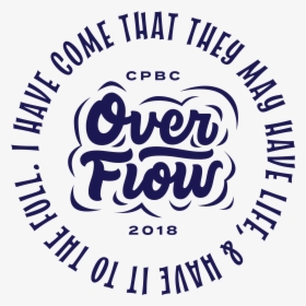 Cpbc Summer 2018 Overflow Circle Logo Navy - Circle, HD Png Download, Free Download