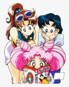 Lita Kino, Rini Tsukino & Ami Mizuno - Sailor Moon Ami And Makoto, HD Png Download, Free Download