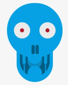 Blue,head,area - Skull, HD Png Download, Free Download