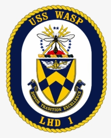 Uss Wasp Crest - Uss John S Mccain Crest, HD Png Download, Free Download