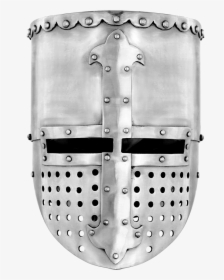 Crusader Flat Top Helmet Medieval, HD Png Download, Free Download