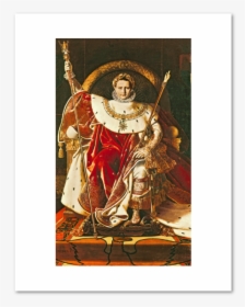 Napoleon On The Imperial Throne Print - Napoleon Bonaparte, HD Png Download, Free Download