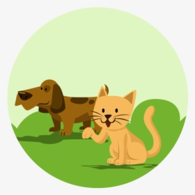 Clip Art Cachorro E Gato Desenho Png - Cães E Gatos Desenho, Transparent Png, Free Download