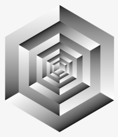 Isometric Cube Illusion - Optical Illusion Isometric, HD Png Download, Free Download