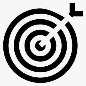 Dart Target Focus Illusion Aim - Transparent Clipart Black And White Target, HD Png Download, Free Download