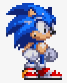 Sonic"s Sprite That Was Used In The Battle - Sonic The Hedgehog Pixel, HD Png Download, Free Download