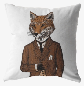 Dapper Fox Pillow - Hugs From Home Pillow, HD Png Download, Free Download