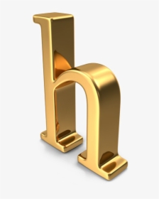 H Letter Png Picture - Gold Small Letter H, Transparent Png, Free Download