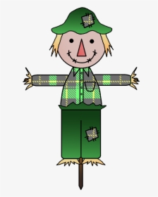 Pumpkin Patch Clipart - Cartoon Scarecrow, HD Png Download, Free Download
