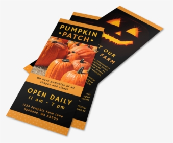 Halloween Pumpkin Patch Flyer Template Preview - Flyer, HD Png Download, Free Download