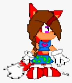 Sonic Oc Sprite - Cartoon, HD Png Download, Free Download