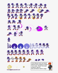 Master Mecha Sonic Sprites, HD Png Download, Free Download