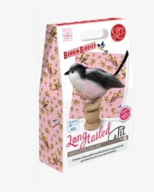Bobbin Birdies Long Tailed Tit Needle Felting Kit - Felt, HD Png Download, Free Download