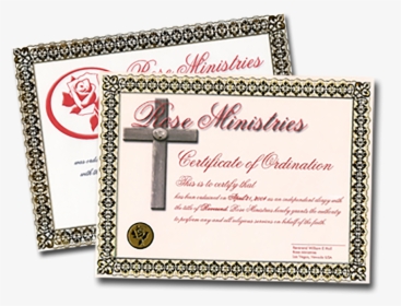 Ordination Certificate, HD Png Download, Free Download