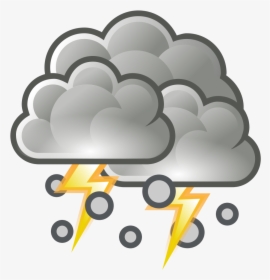 File Weather Storm Svg Transparent Background - Thunderstorm Clipart, HD Png Download, Free Download