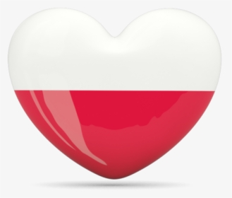 Poland Flag Png Picture - Heart, Transparent Png, Free Download