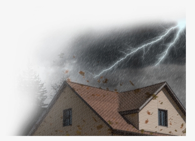 Storm-damage - Storm Damage To Roof And Siding, HD Png Download, Free Download
