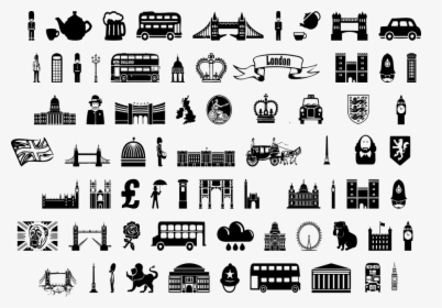 England Icons, Silhouettes, London, Queen Elizabeth, HD Png Download, Free Download