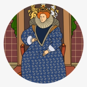 Queen Elizabeth 1 - Cartoon, HD Png Download, Free Download