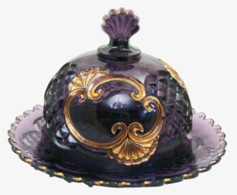 Croesus Amethyst With Gold Trim By Riverside Round - Tureen, HD Png Download, Free Download
