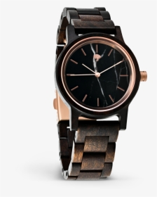 The Gaston Wood Watch Womens Black Marble 36mm"  Class="lazyload - Analog Watch, HD Png Download, Free Download