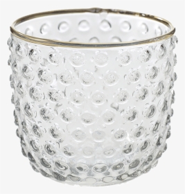 Mady Gold Trim Hobnail Votive - Ceramic, HD Png Download, Free Download