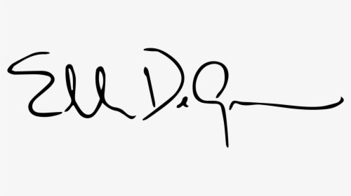 Ellen Degeneres Signature, HD Png Download, Free Download
