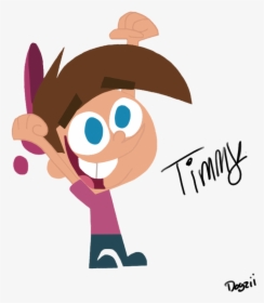 Timmy Turner -lineless By Ssdogzii The Fairly Oddparents, - Timmy Turner Wallpaper Iphone, HD Png Download, Free Download
