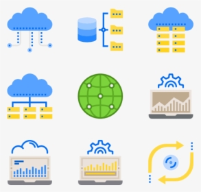 Network And Database - Data Sharing Icon Png, Transparent Png, Free Download