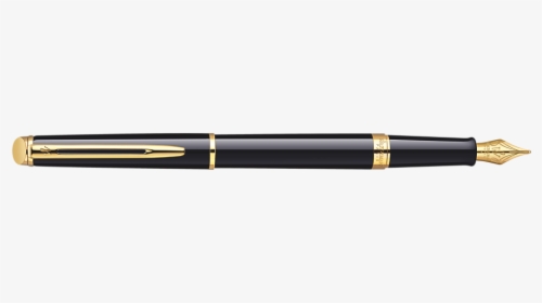 Waterman Hémisphère Black With Gold Trim Fountain Pen"  - Ball Pen, HD Png Download, Free Download