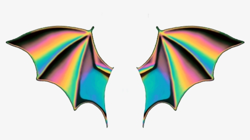 #holo #holographic #wings #emoji #freetoedit - Bat Wings Emoji, HD Png Download, Free Download