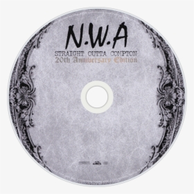 A Straight Outta Compton Cd Disc Image - Nwa Straight Outta Compton 20th Anniversary Edition, HD Png Download, Free Download