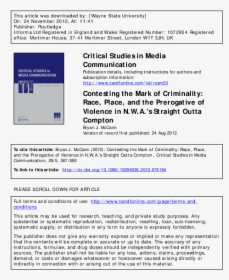 Critical Studies In Media Communication, HD Png Download, Free Download