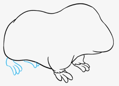 How To Draw Guinea Pig - Line Art, HD Png Download, Free Download