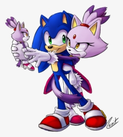 Baby Blaze The Cat And Silver The Hedgehog - Blaze The Cat And Sonic The Hedgehog, HD Png Download, Free Download