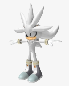 Download Zip Archive - Silver The Hedgehog Model, HD Png Download, Free Download
