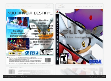 Silver The Hedgehog Box Art Cover - Silver The Hedgehog You, HD Png Download, Free Download